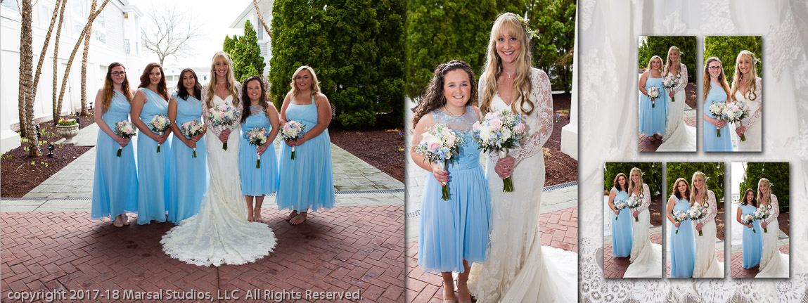 bridal party at church