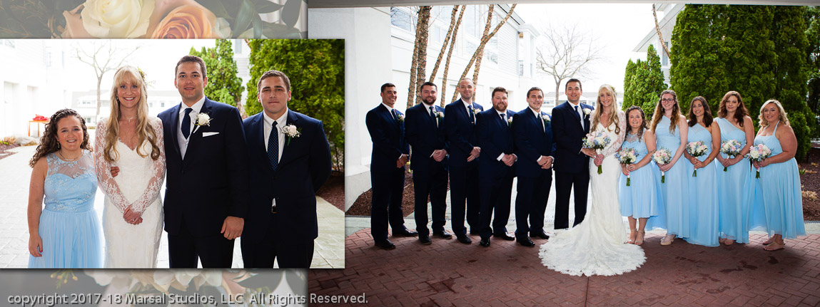 newlyweds at golf club