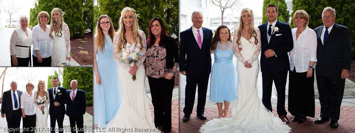 bridal party relaxing