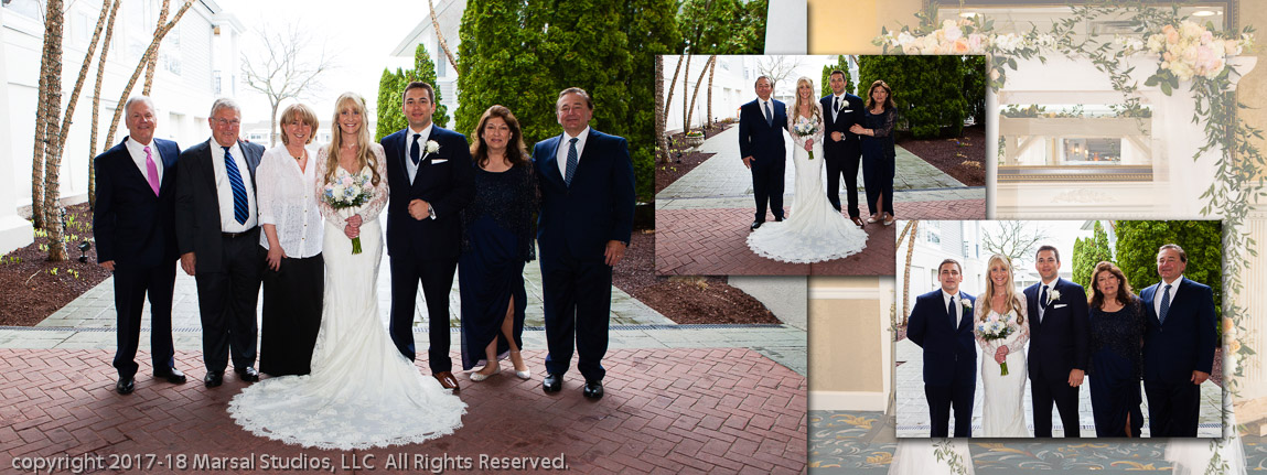 bridal party relaxing