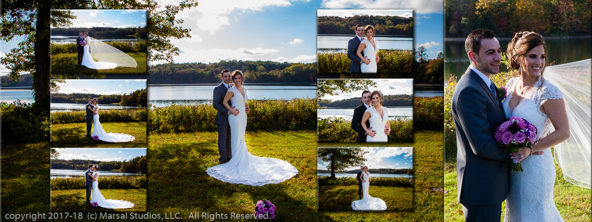 bridal party relaxing